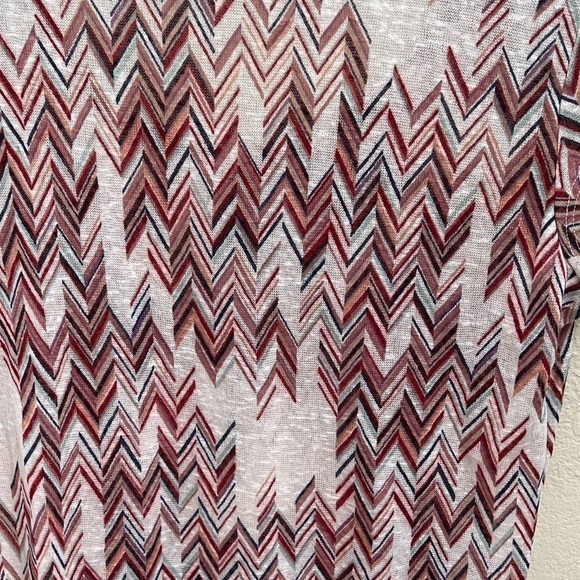 Wallflower womens mulitcolor chevron shirt Size Large - Picture 9 of 13